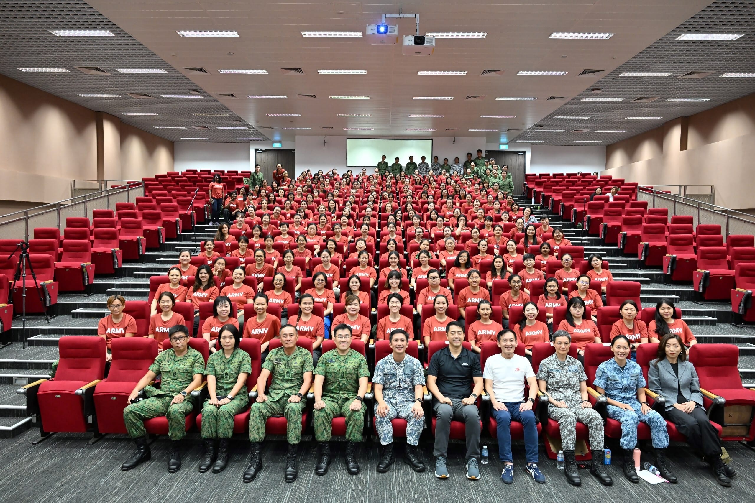 VADM Beng taking a group photo with the WBC25 participants.